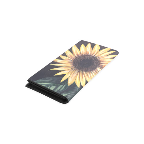 Sunflower Life Women's Leather Wallet (Model 1611)