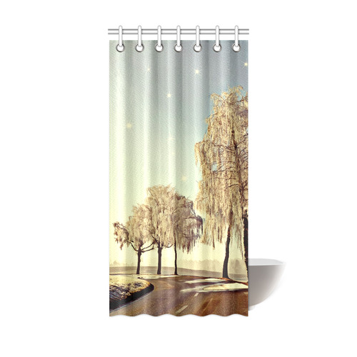 x-mas-romantic winter moment 3by JamColors Shower Curtain 36"x72"