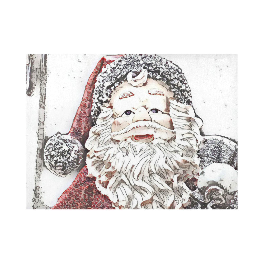 x-mas- Santa Claus B by JamColors Placemat 14’’ x 19’’ (Set of 6)