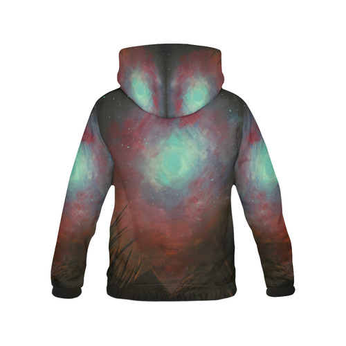 Spacious Sky All Over Print Hoodie for Women (USA Size) (Model H13)