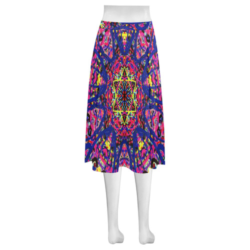 Thleudron Women's David Mnemosyne Women's Crepe Skirt (Model D16)