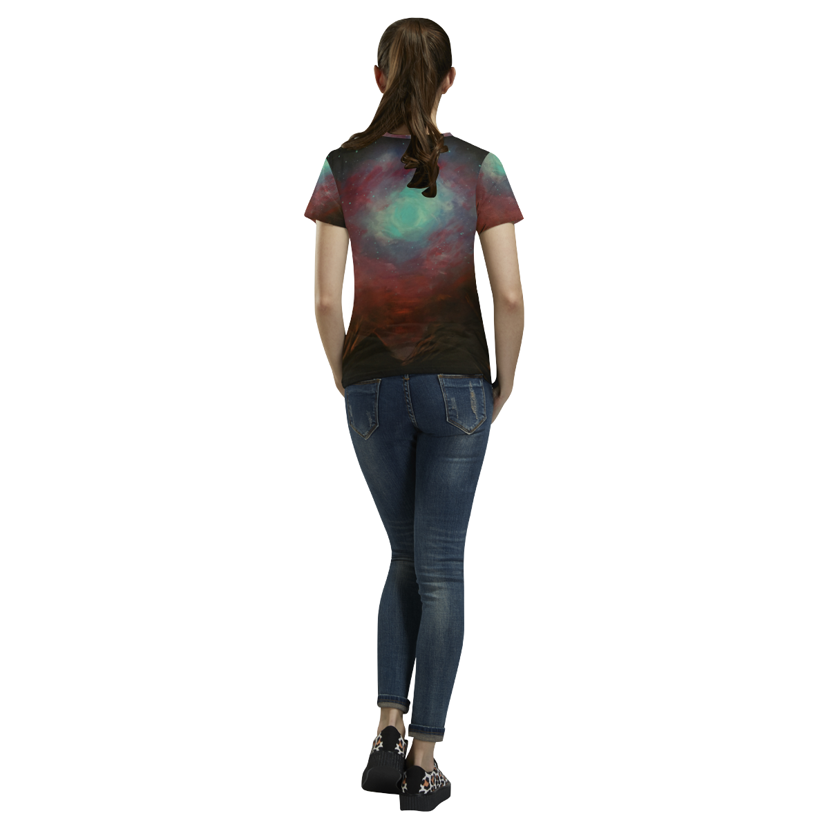 Spacious Sky All Over Print T-Shirt for Women (USA Size) (Model T40)