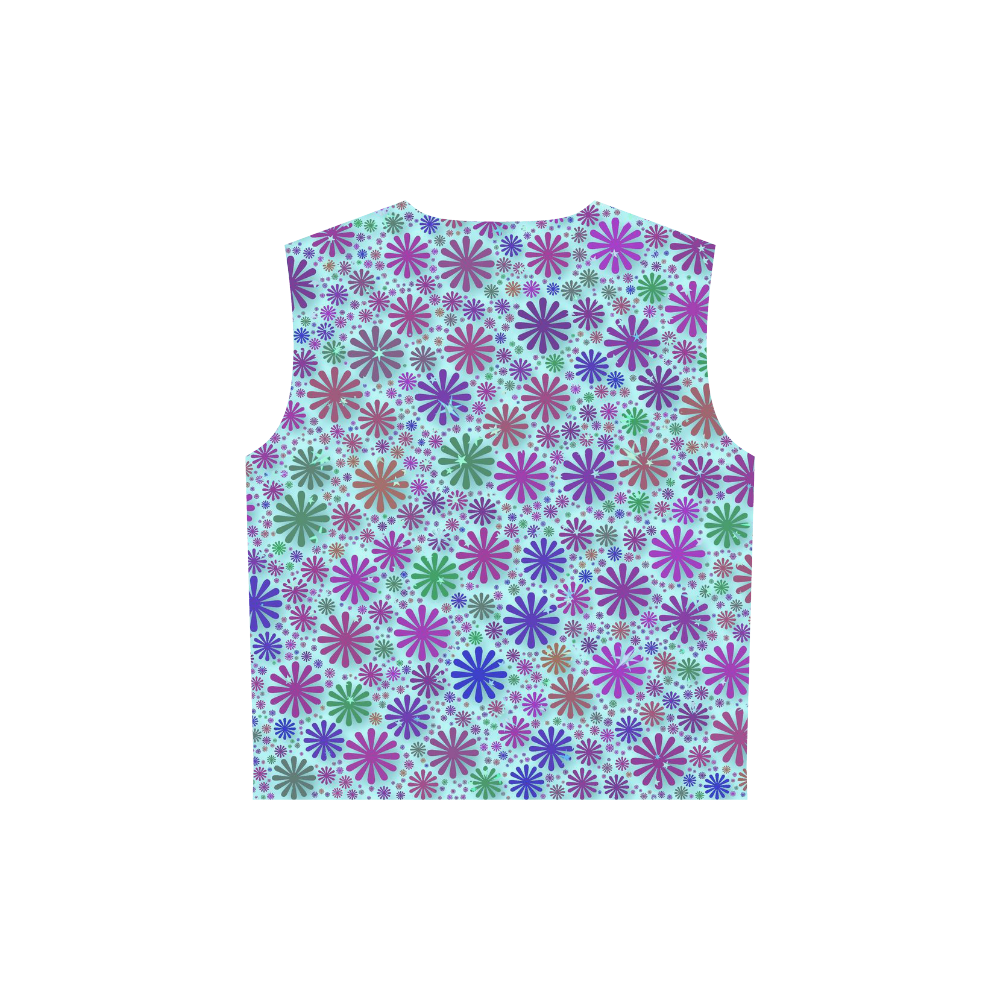 lovely shapes 3B by JamColors All Over Print Sleeveless Hoodie for Women (Model H15)