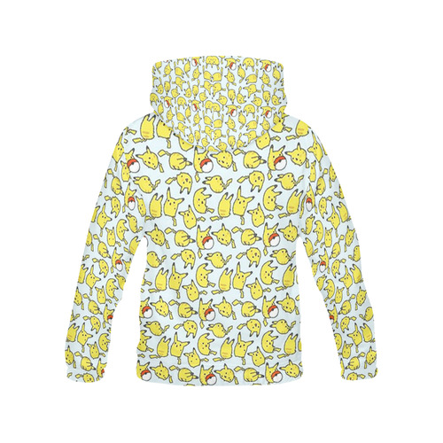 Picachu All Over Print Hoodie for Women (USA Size) (Model H13)