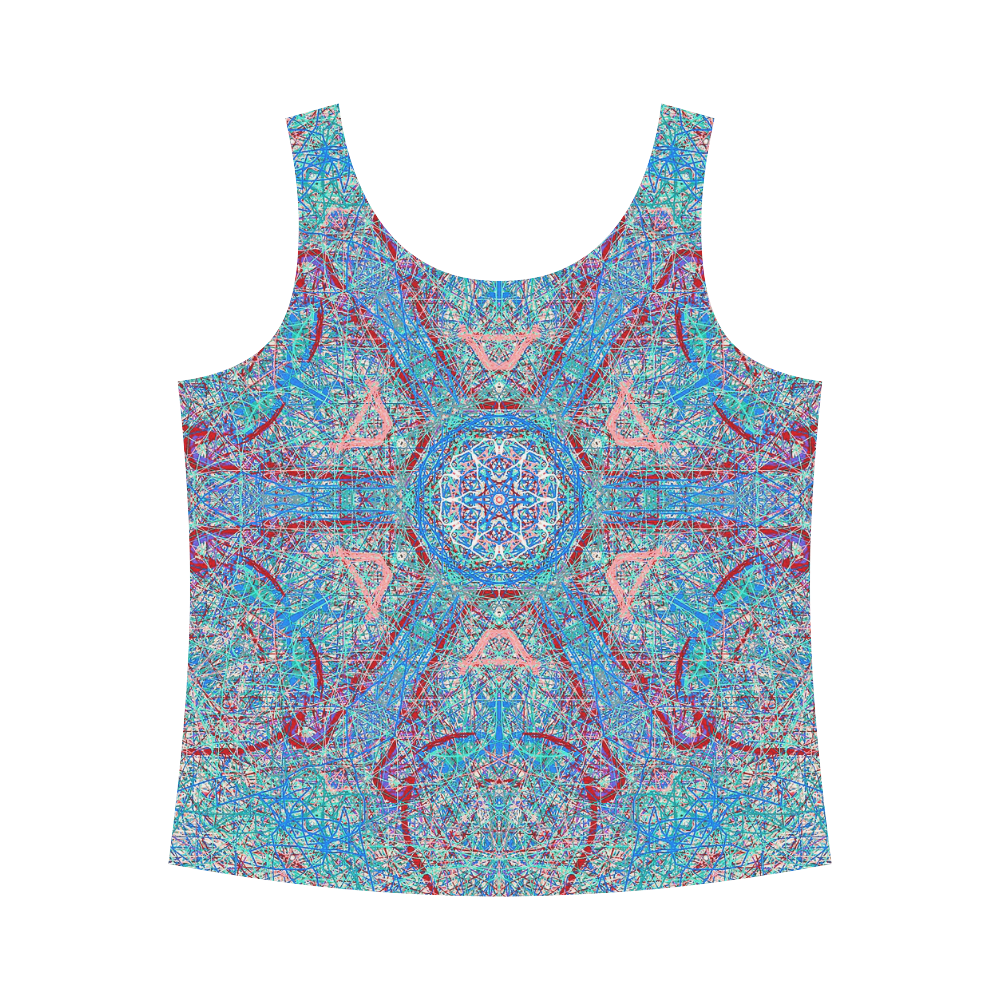 Thleudron Women's Milky Way All Over Print Tank Top for Women (Model T43)