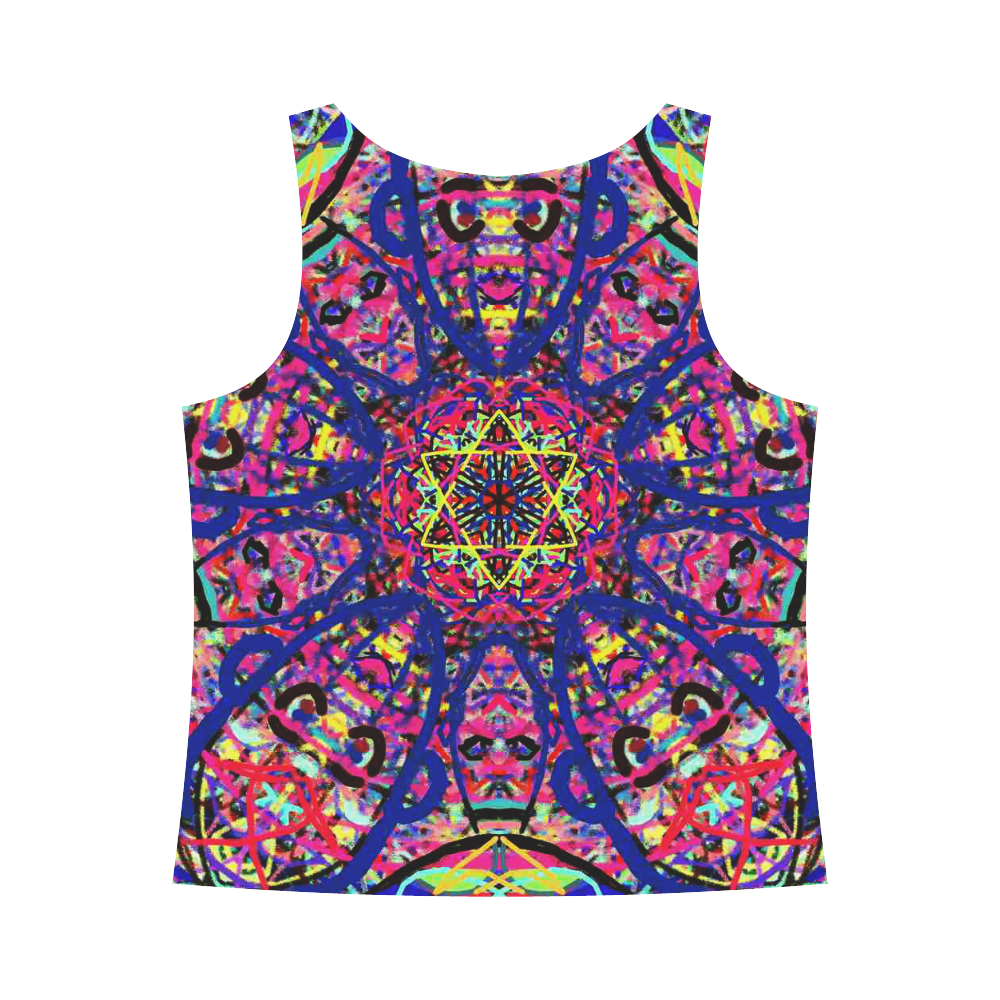 Thleudron Women's David All Over Print Tank Top for Women (Model T43)