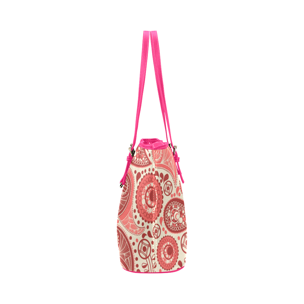 Paisley Leather Tote Bag/Large (Model 1651)