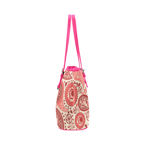 Paisley Leather Tote Bag/Large (Model 1651)