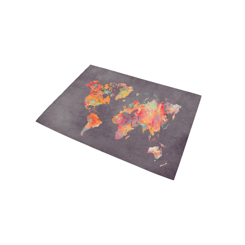 world map #world #map Area Rug 5'x3'3'' | ID: D1861164