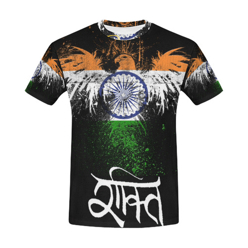 Strength T India All Over Print T-Shirt for Men (USA Size) (Model T40)