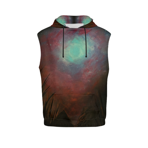 Spacious Sky All Over Print Sleeveless Hoodie for Women (Model H15)