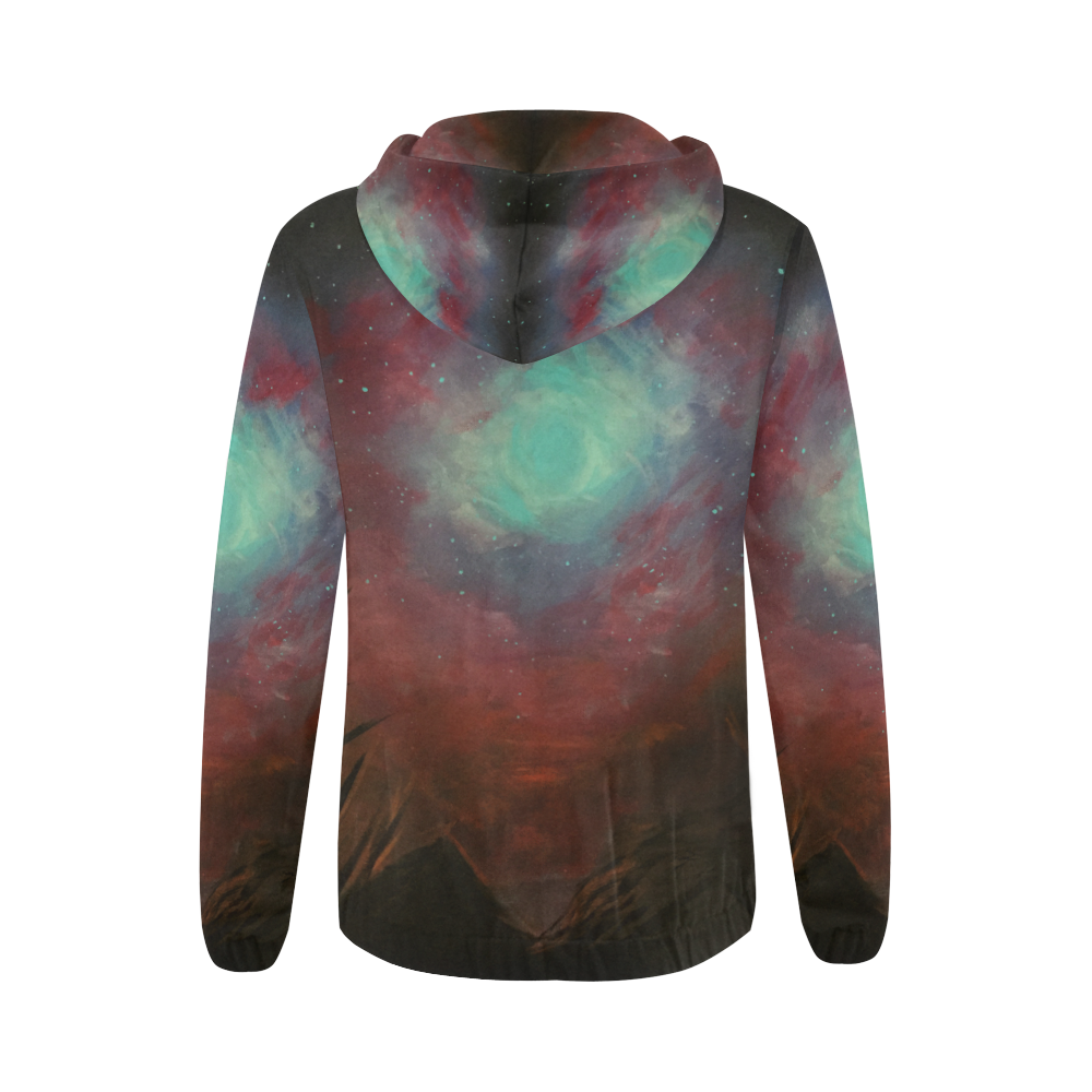 Spacious Sky All Over Print Full Zip Hoodie for Women (Model H14)