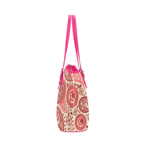 Paisley Leather Tote Bag/Large (Model 1651)