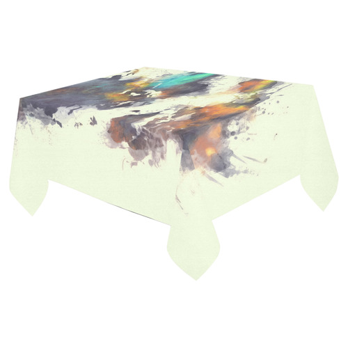 world map #world #map Cotton Linen Tablecloth 52"x 70"