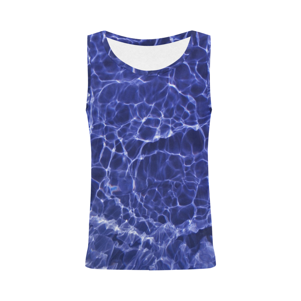 Rattled Water All Over Print Tank Top for Women (Model T43)