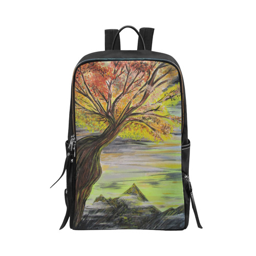 Overlooking Tree Unisex Slim Backpack (Model 1664)