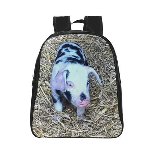 next cute piglet by JamColors School Backpack (Model 1601)(Small)