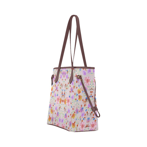 flowers-2 Clover Canvas Tote Bag (Model 1661)