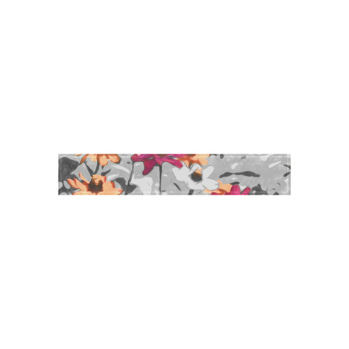 Flowers, black,white and splashA by JamColors Women's Low Rise Capri Leggings (Invisible Stitch) (Model L08)