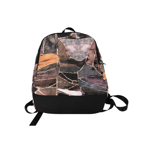 patchwork pattern Fabric Backpack for Adult (Model 1659)