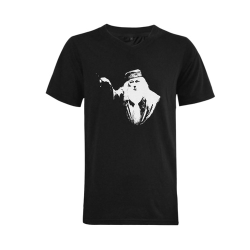 Dumbledore Men's V-Neck T-shirt  Big Size(USA Size) (Model T10)