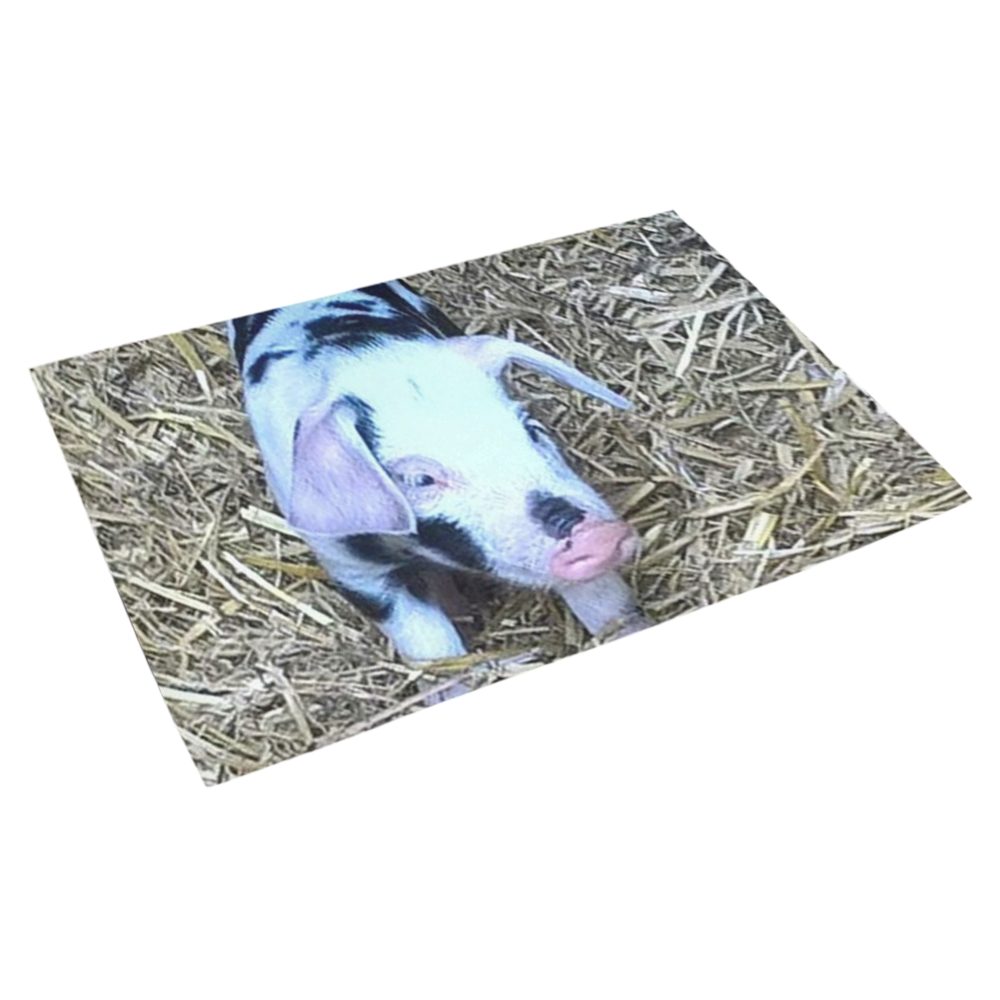 next cute piglet by JamColors Azalea Doormat 30" x 18" (Sponge Material)