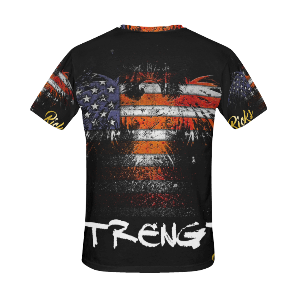Strength USA All Over Print T-Shirt for Men (USA Size) (Model T40)
