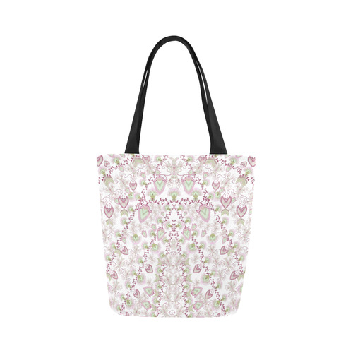syrian flowers pink Canvas Tote Bag (Model 1657)