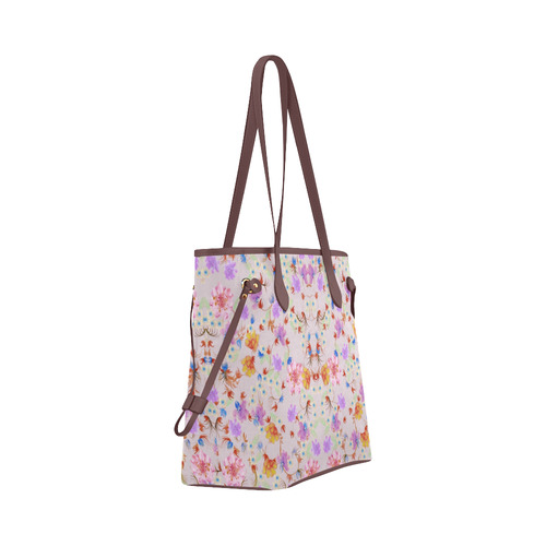 flowers-2 Clover Canvas Tote Bag (Model 1661)