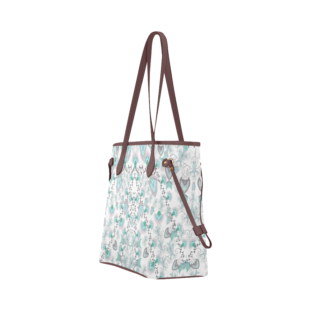 syrian flowers Clover Canvas Tote Bag (Model 1661)