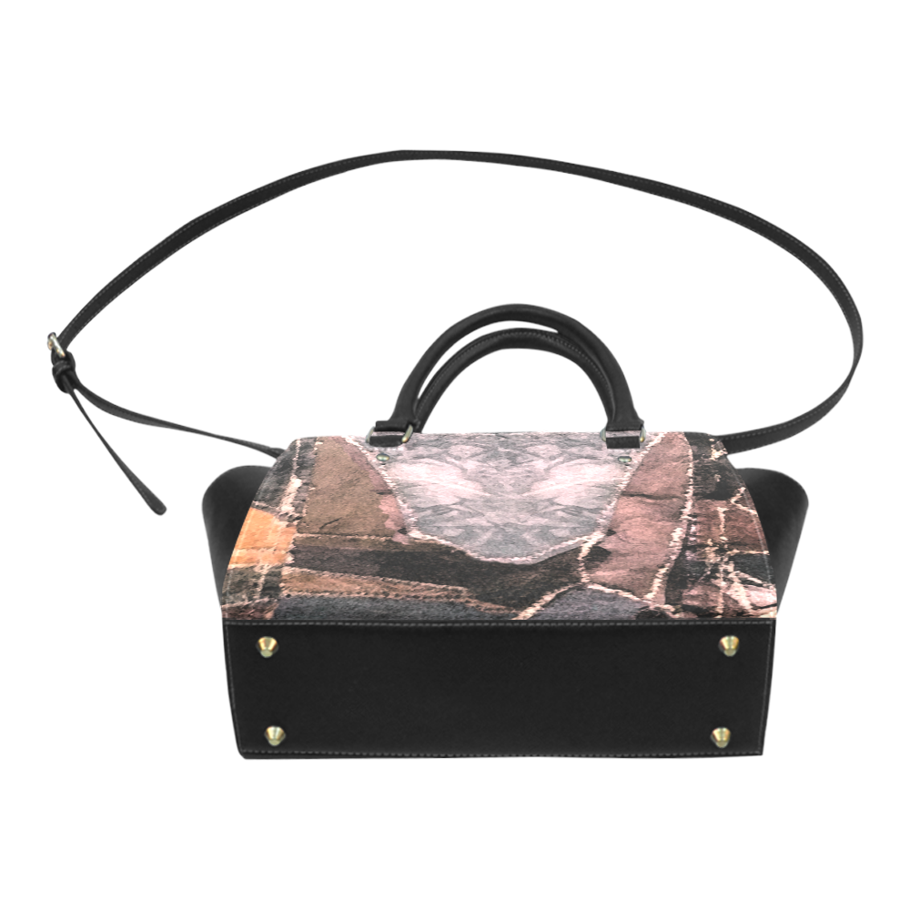 patchwork pattern Classic Shoulder Handbag (Model 1653)
