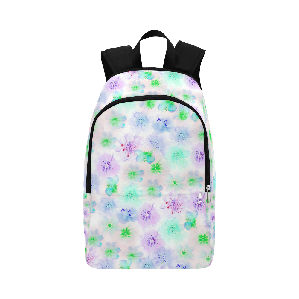 watercolor flowers 3 Fabric Backpack for Adult (Model 1659)
