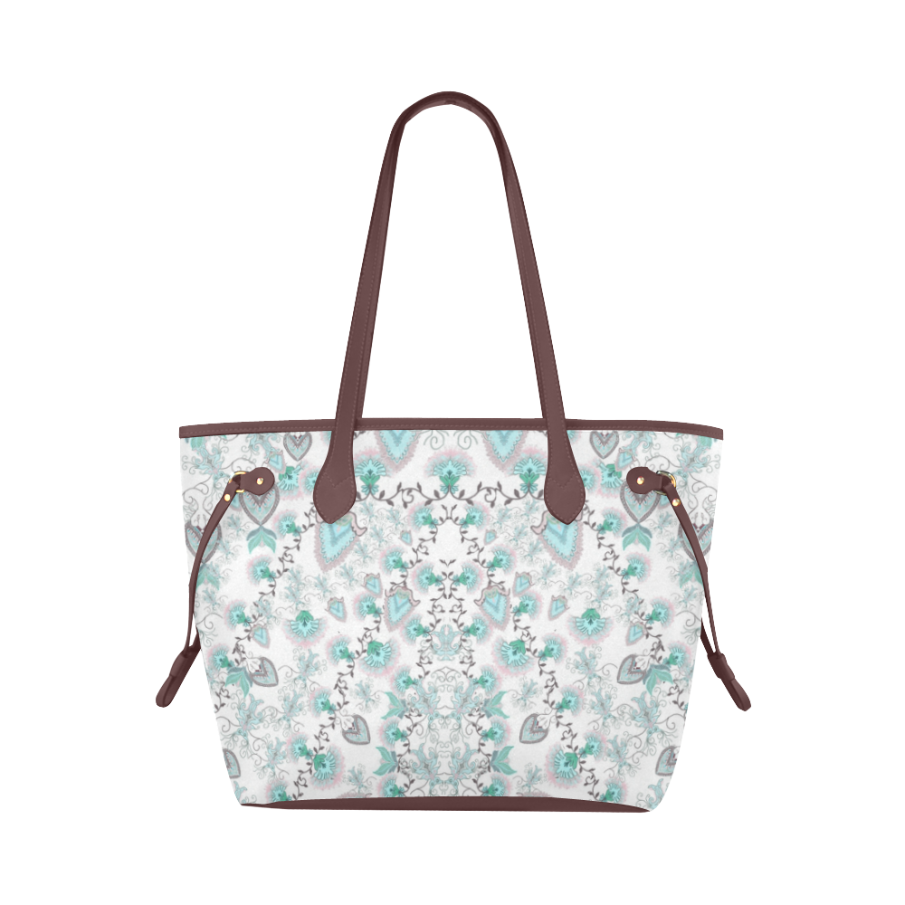 syrian flowers Clover Canvas Tote Bag (Model 1661)