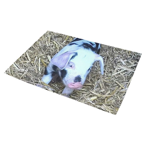next cute piglet by JamColors Azalea Doormat 30" x 18" (Sponge Material)