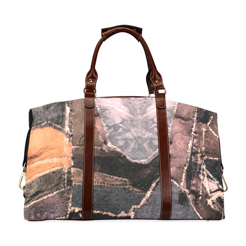 patchwork pattern Classic Travel Bag (Model 1643) Remake