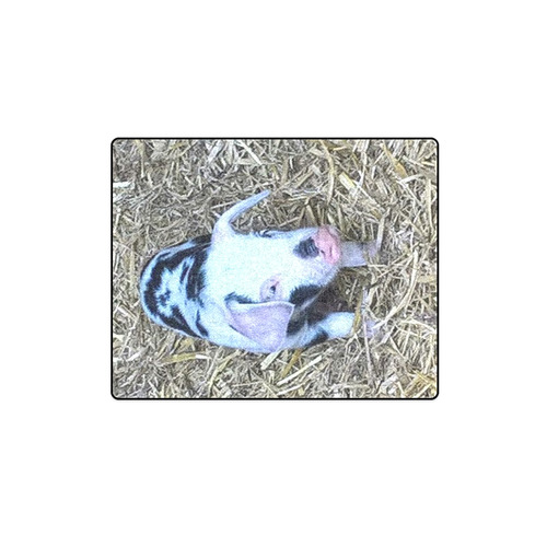 next cute piglet by JamColors Blanket 40"x50"