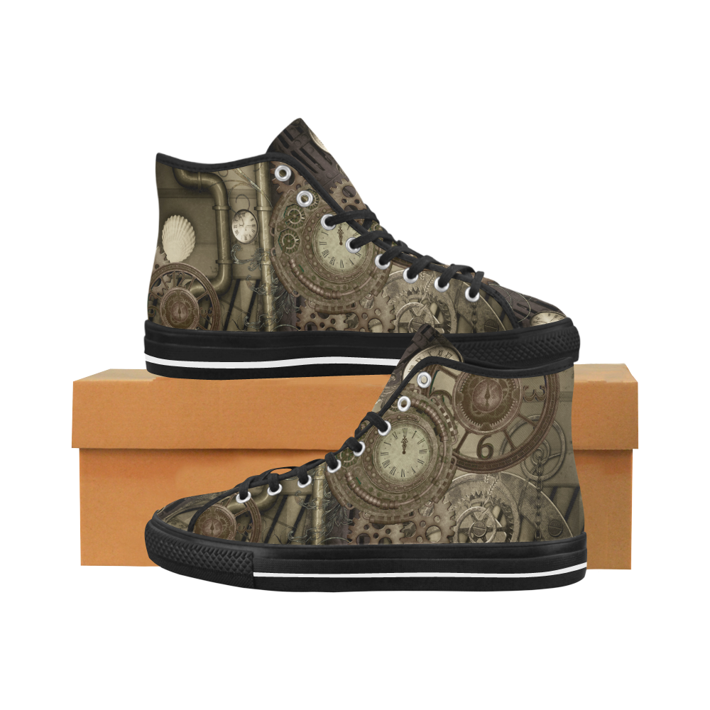 Awesome steampunk design Vancouver H Men's Canvas Shoes (1013-1)