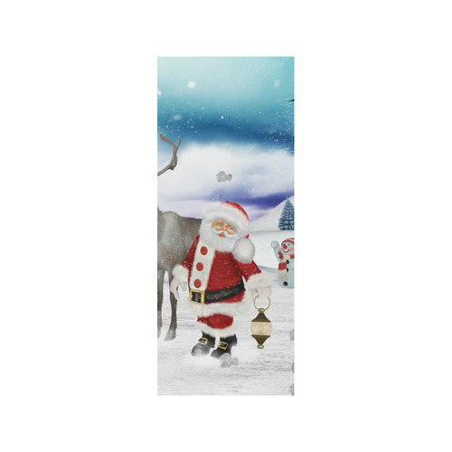 Christmas, Santa Claus with reindeer Quarter Socks