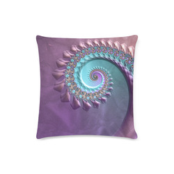 purplish fractal Custom Zippered Pillow Case 16"x16"(Twin Sides)
