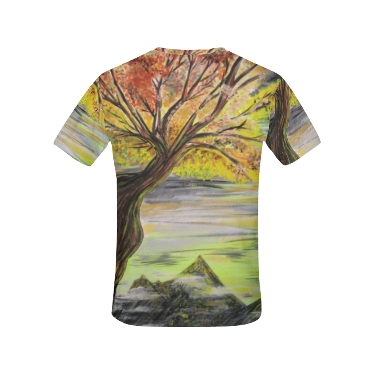 Overlooking Tree All Over Print T-Shirt for Women (USA Size) (Model T40)