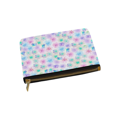 watercolor flowers Carry-All Pouch 9.5''x6''