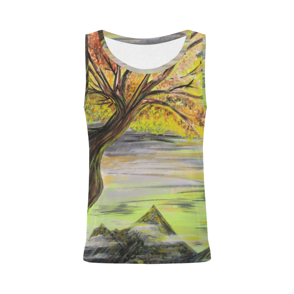 Overlooking Tree All Over Print Tank Top for Women (Model T43)