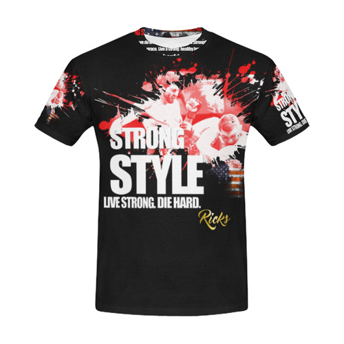 Ricks Strong Style Strike All Over Print T-Shirt for Men (USA Size) (Model T40)