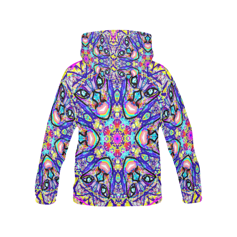Thleudron Vikings All Over Print Hoodie for Women (USA Size) (Model H13)