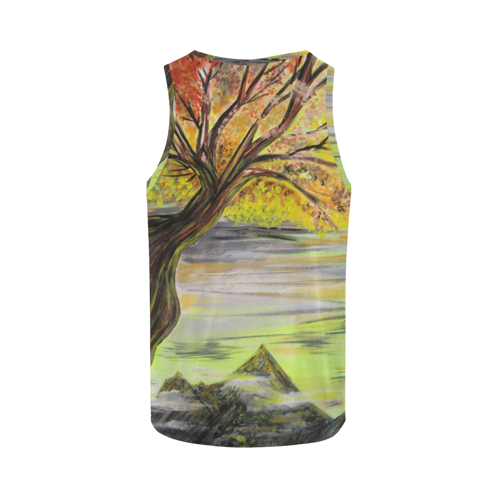 Overlooking Tree All Over Print Tank Top for Women (Model T43)