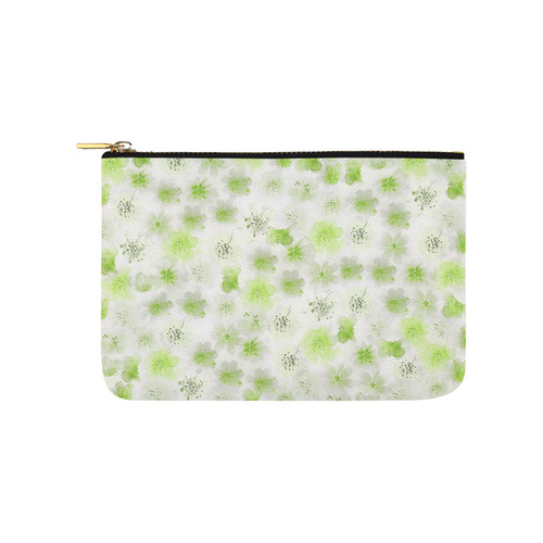 watercolor flowers 8 Carry-All Pouch 9.5''x6''