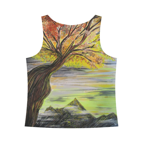 Overlooking Tree All Over Print Tank Top for Women (Model T43)