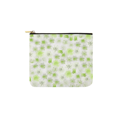 watercolor flowers 8 Carry-All Pouch 6''x5''
