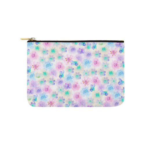 watercolor flowers Carry-All Pouch 9.5''x6''