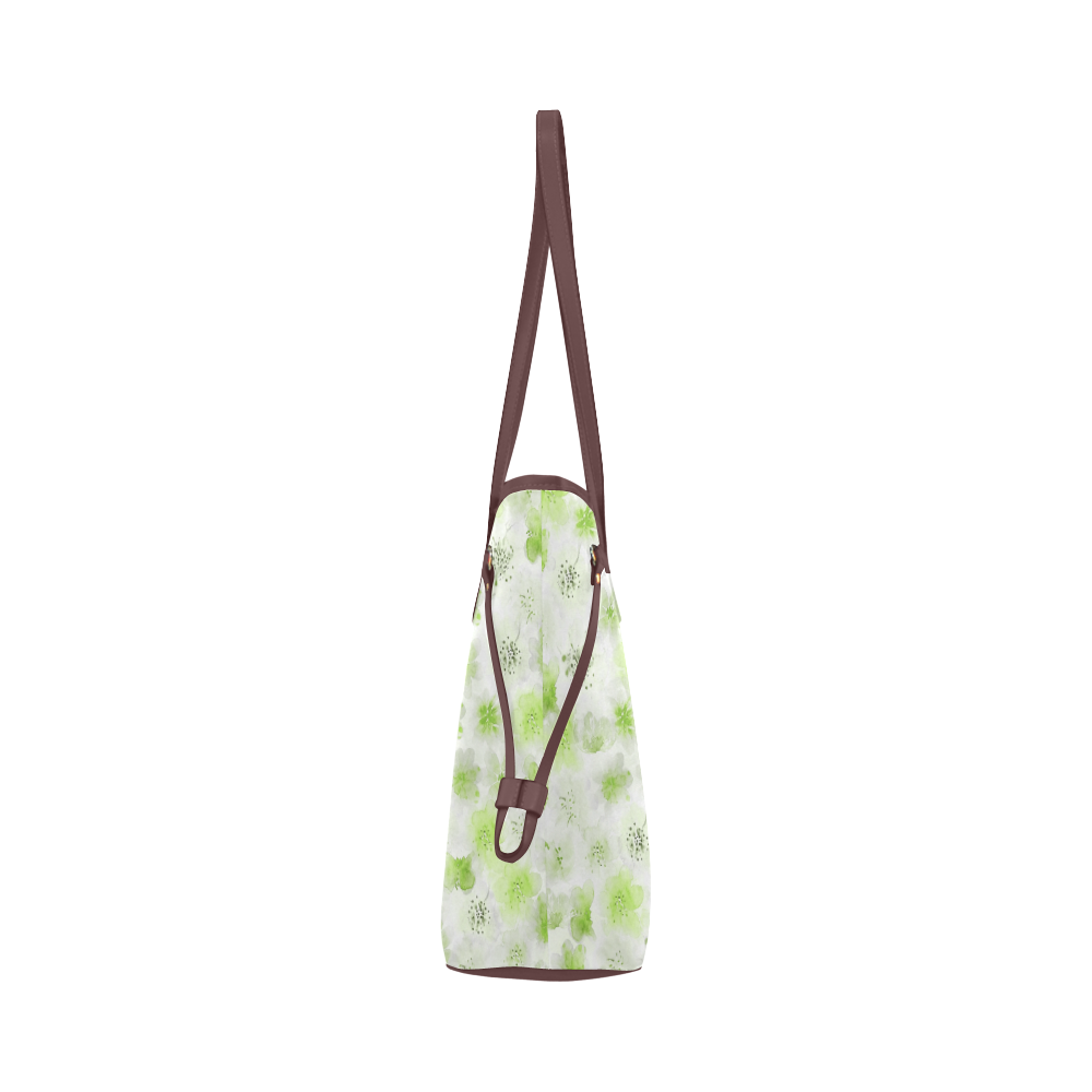 watercolor flowers 8 Clover Canvas Tote Bag (Model 1661)